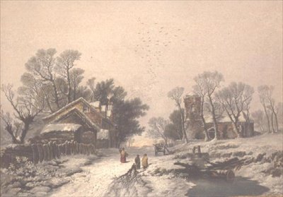 Vinter (tryck) (se även 144946) av George Baxter
