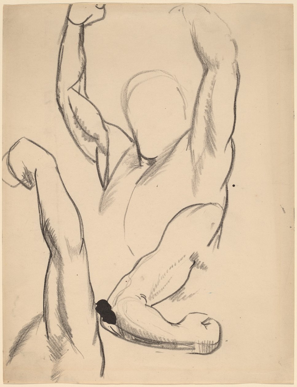 Armarna på en boxare av George Bellows