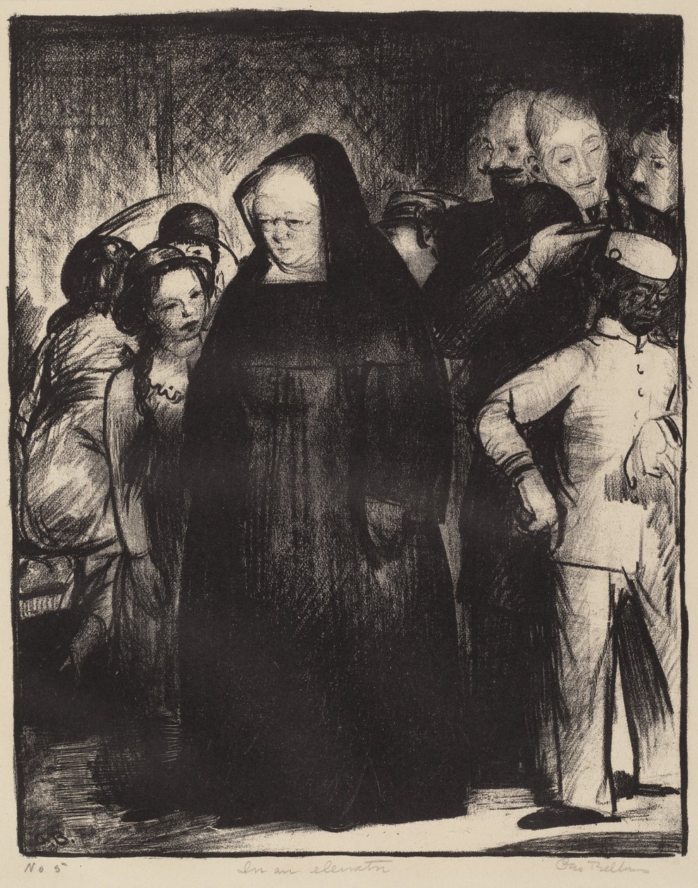 I en hiss av George Bellows