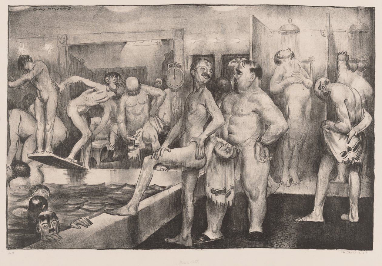 Dusch-badet av George Bellows