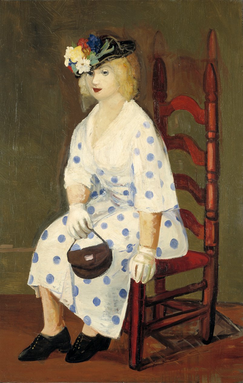 Den prickiga klänningen, 1927. av George Benjamin Luks