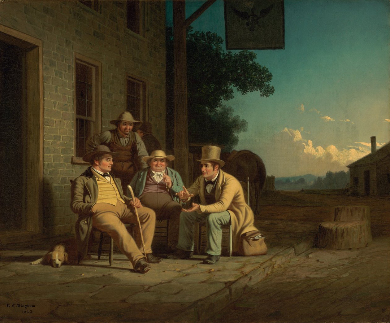 Kampanj för en omröstning av George Caleb Bingham