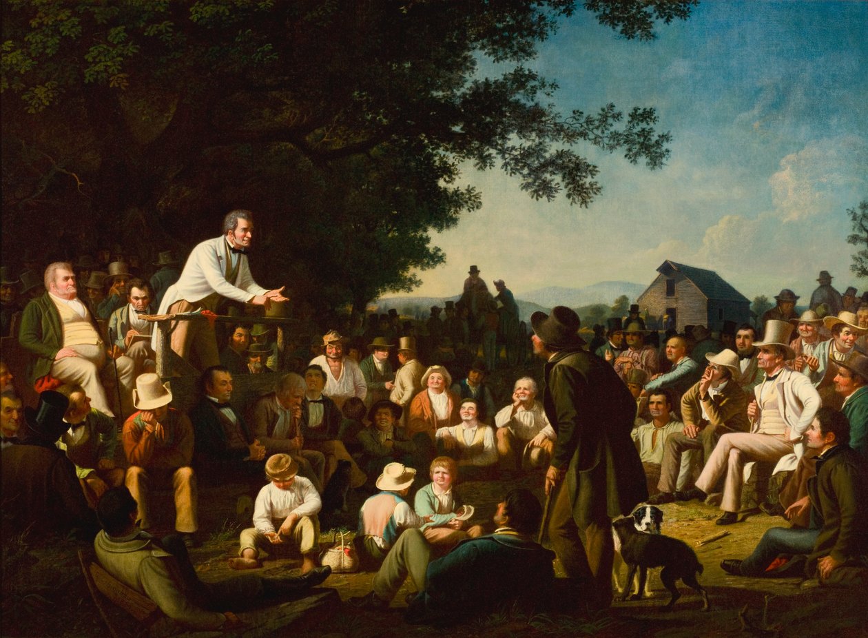 Stubben talar av George Caleb Bingham