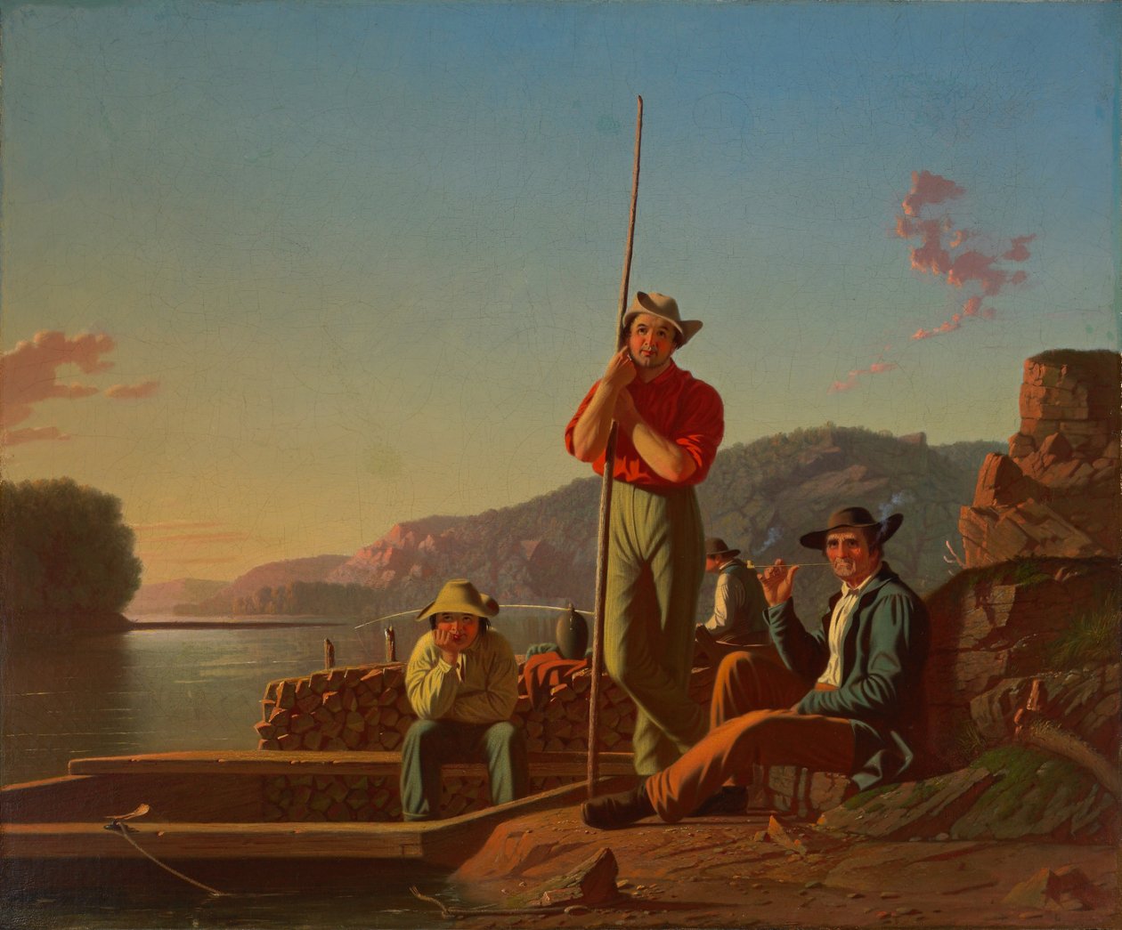 Träbåten av George Caleb Bingham