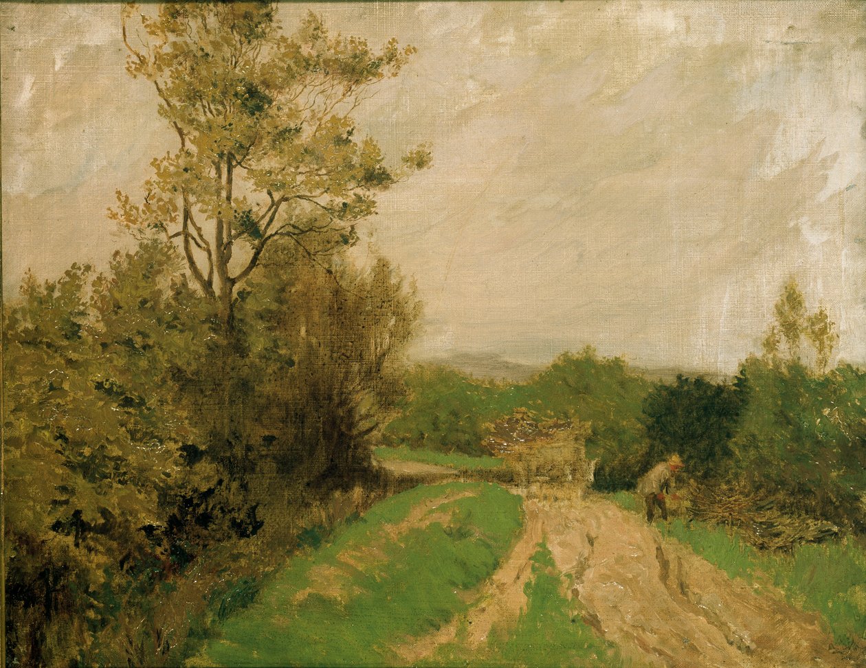 Scen på Otmoor, 1912 av George Carline