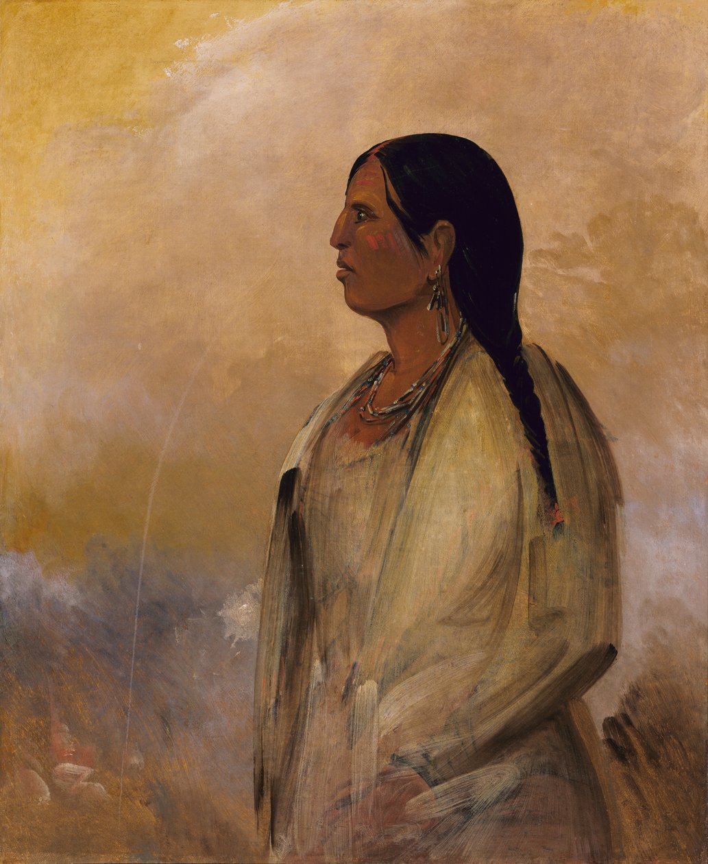 En Choctaw-kvinna, 1834. av George Catlin