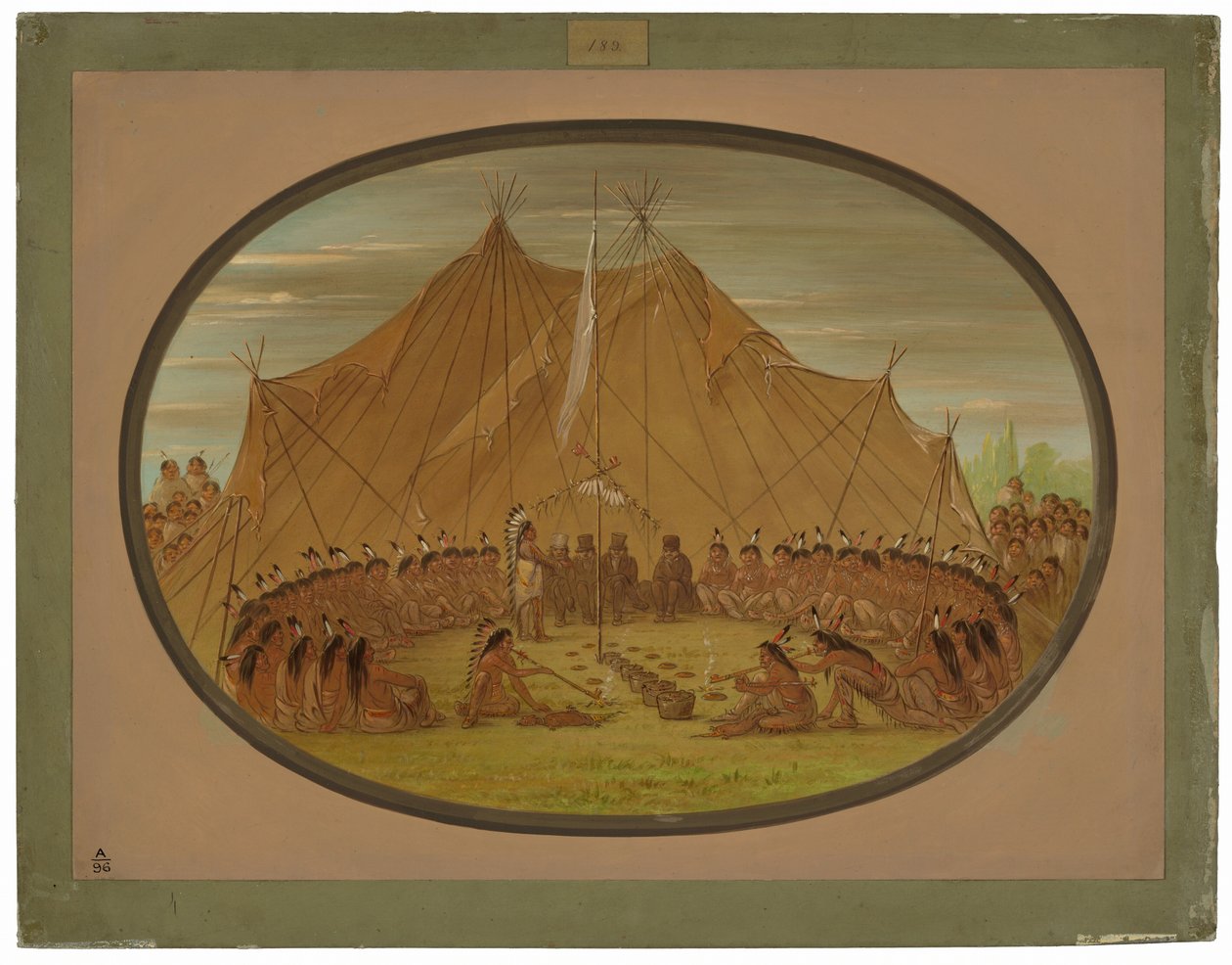 En hundfest - Sioux av George Catlin