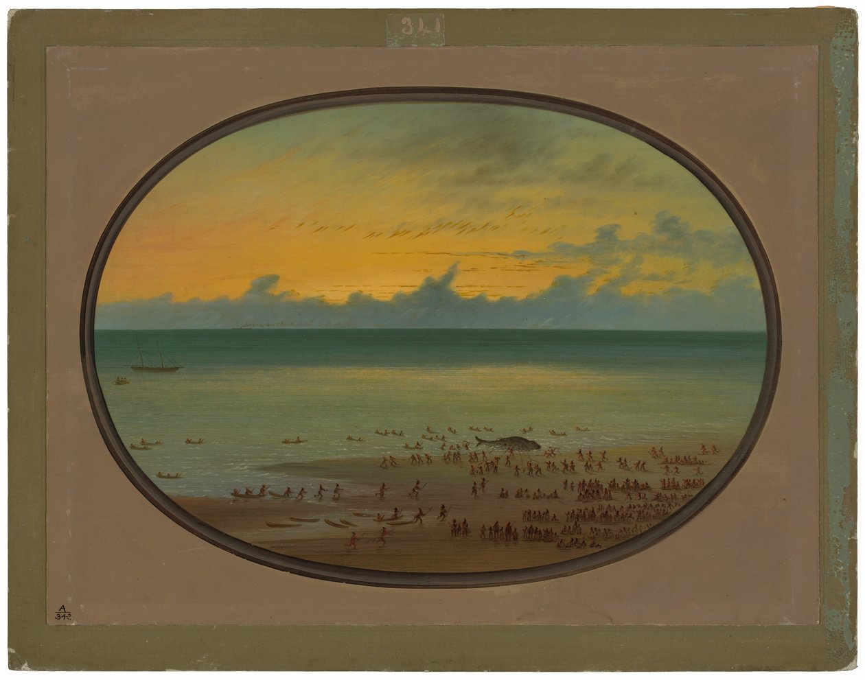 En val i land - Klahoquat av George Catlin