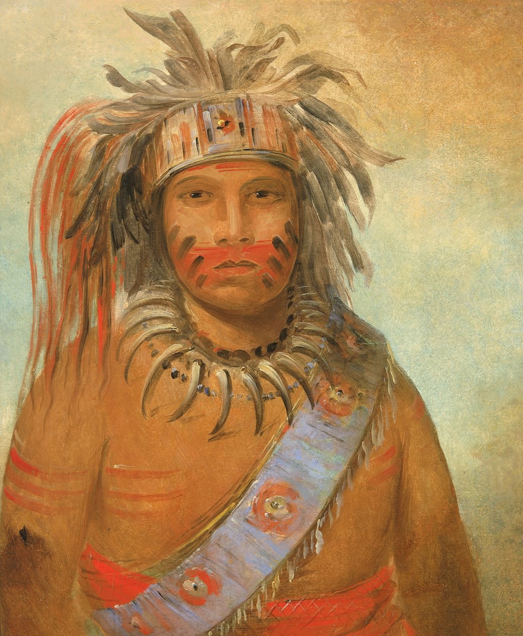 Au-nim-muck-kwa-um, Tempest Bird, 1845. av George Catlin