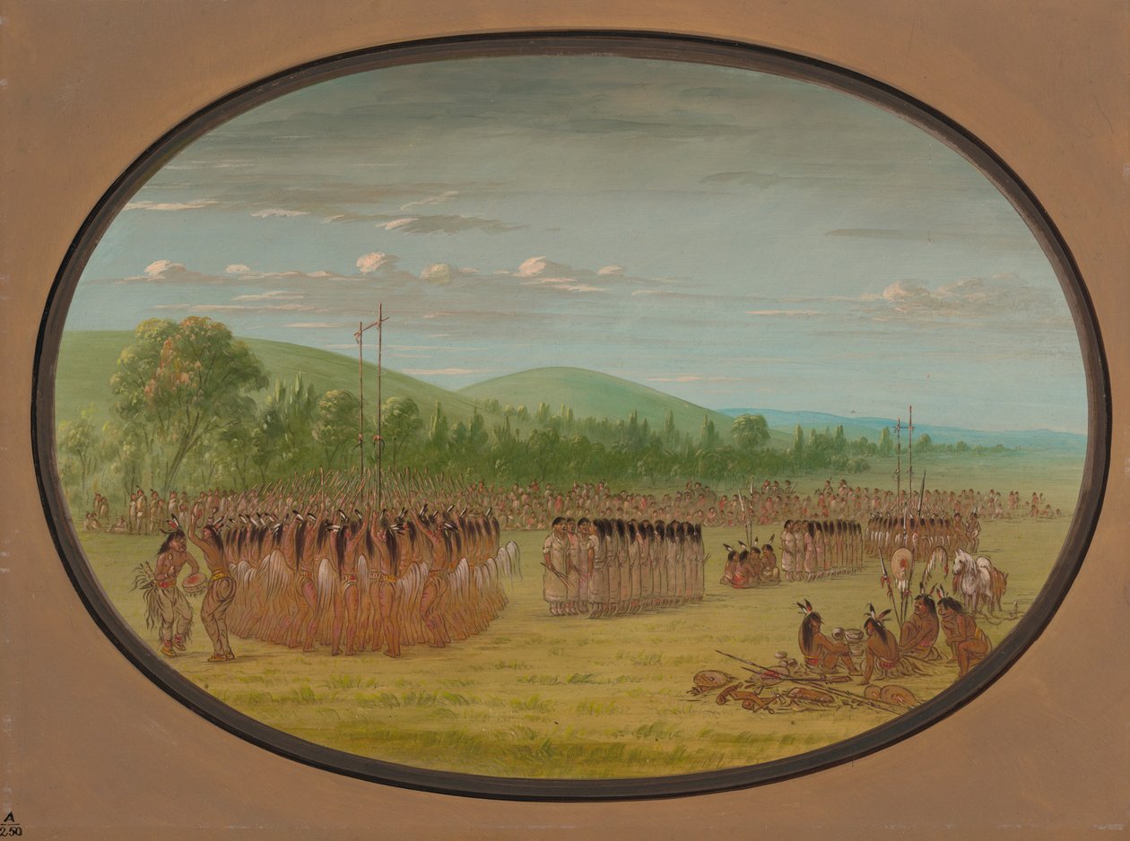 Ball-Play Dance - Choctaw, 18611869. av George Catlin