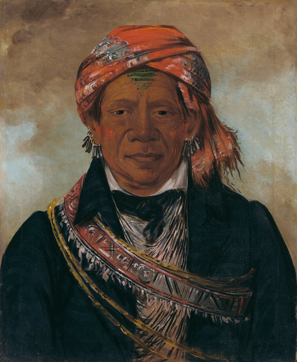 Bód-a-sin, stammens hövding av George Catlin