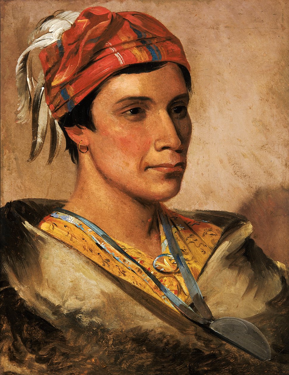 Bröd, stamhövding, 1831. av George Catlin