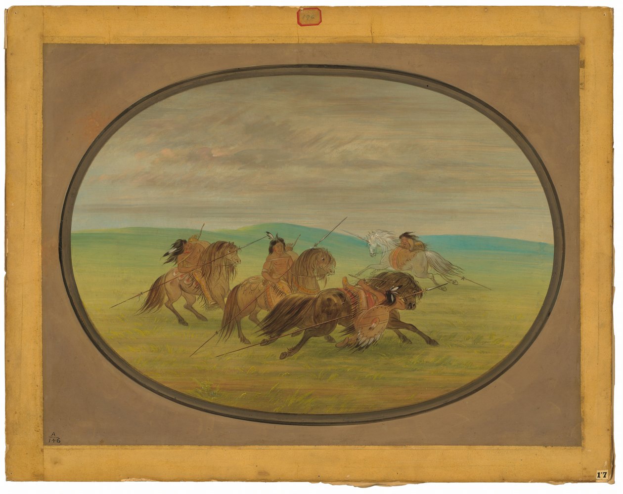 Comanche Horsemanship av George Catlin