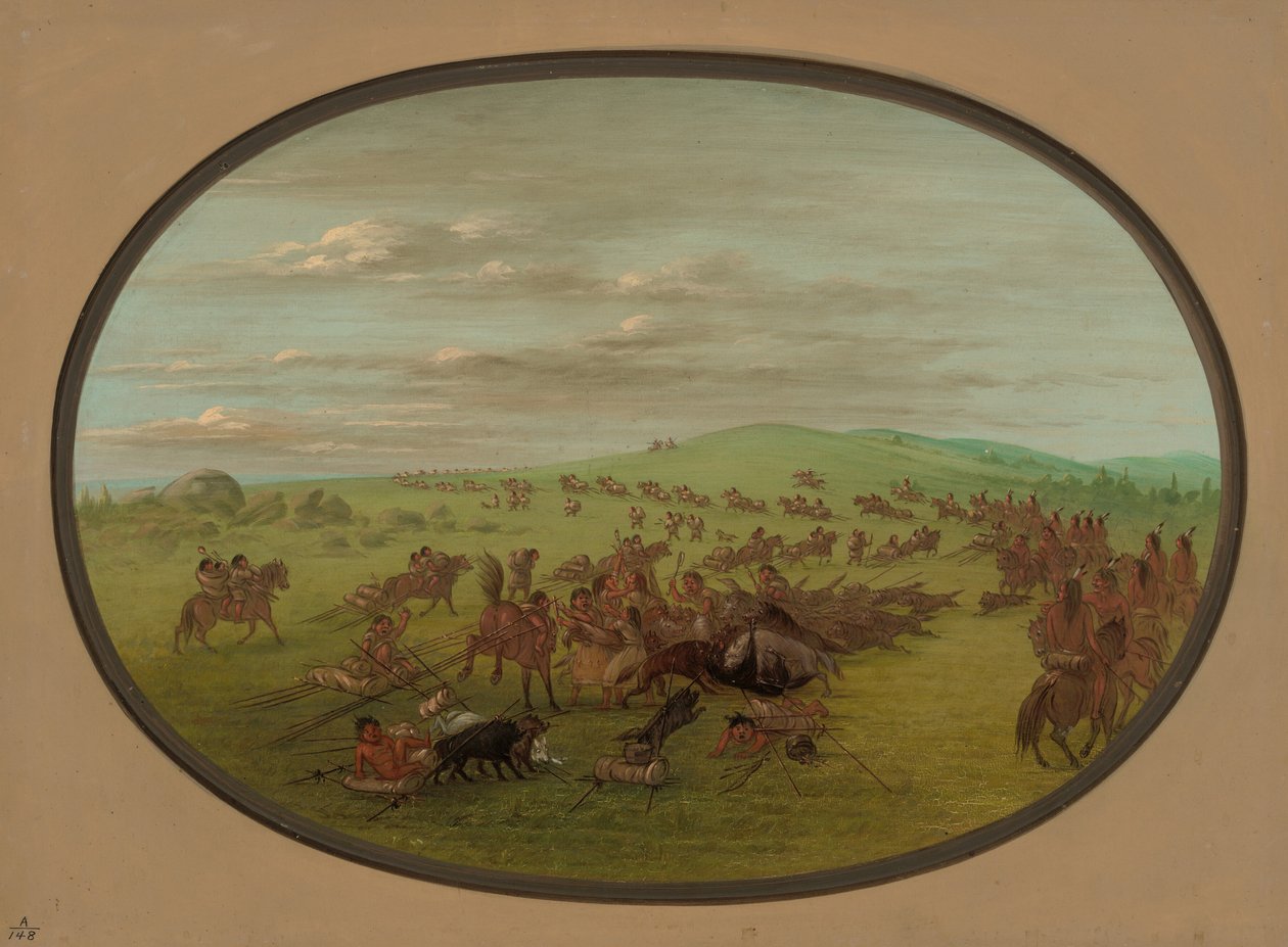Camanchees Moving, 18611869. av George Catlin