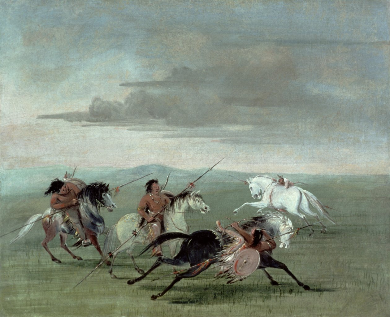 Comanche Feats of Martial Horsemanship av George Catlin