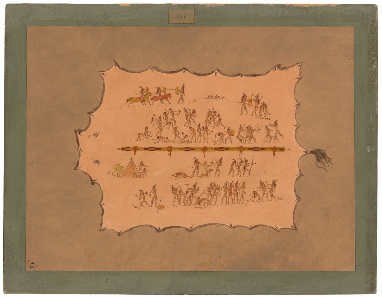 Faksimil av en Sioux-rock av George Catlin