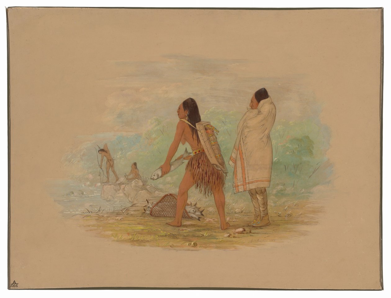 Flathead-indianer av George Catlin