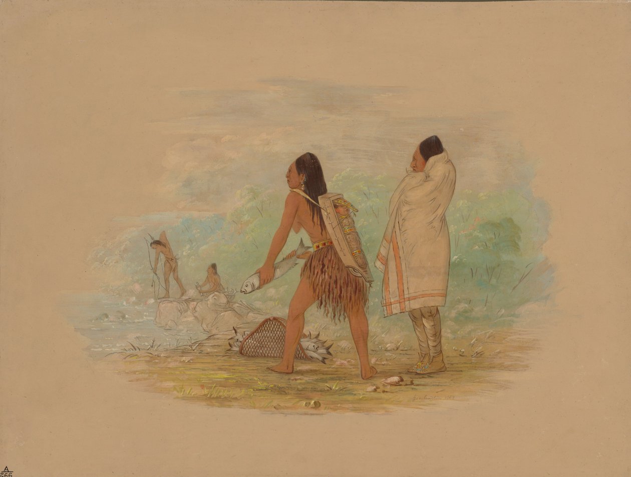Flathead-indianer, 1861. av George Catlin