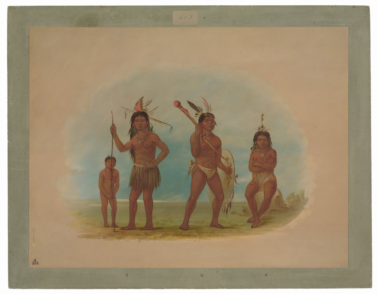 Fyra Arawak-indianer av George Catlin