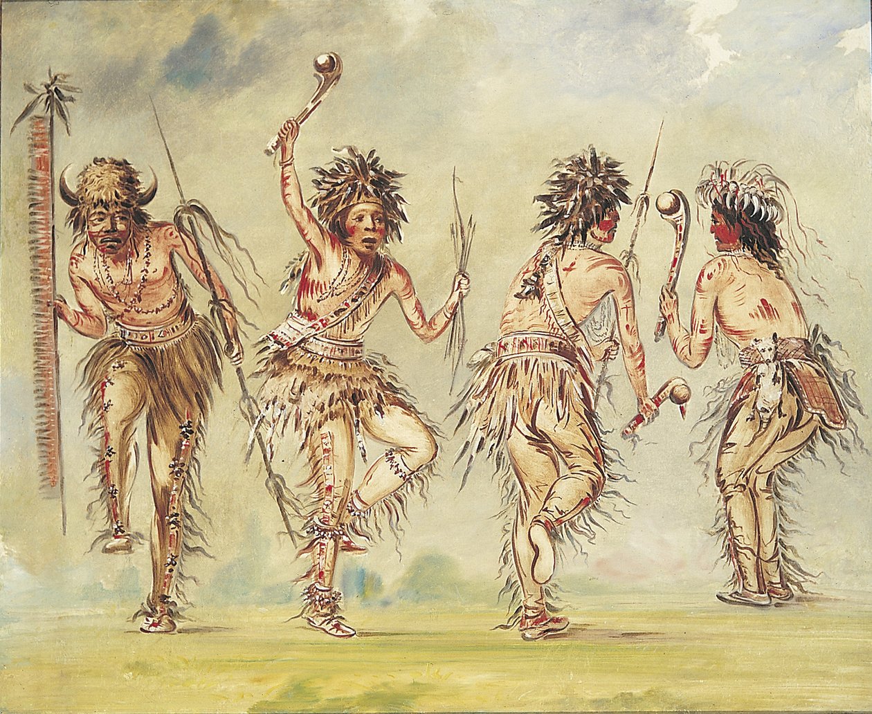 Fyra dansare av George Catlin