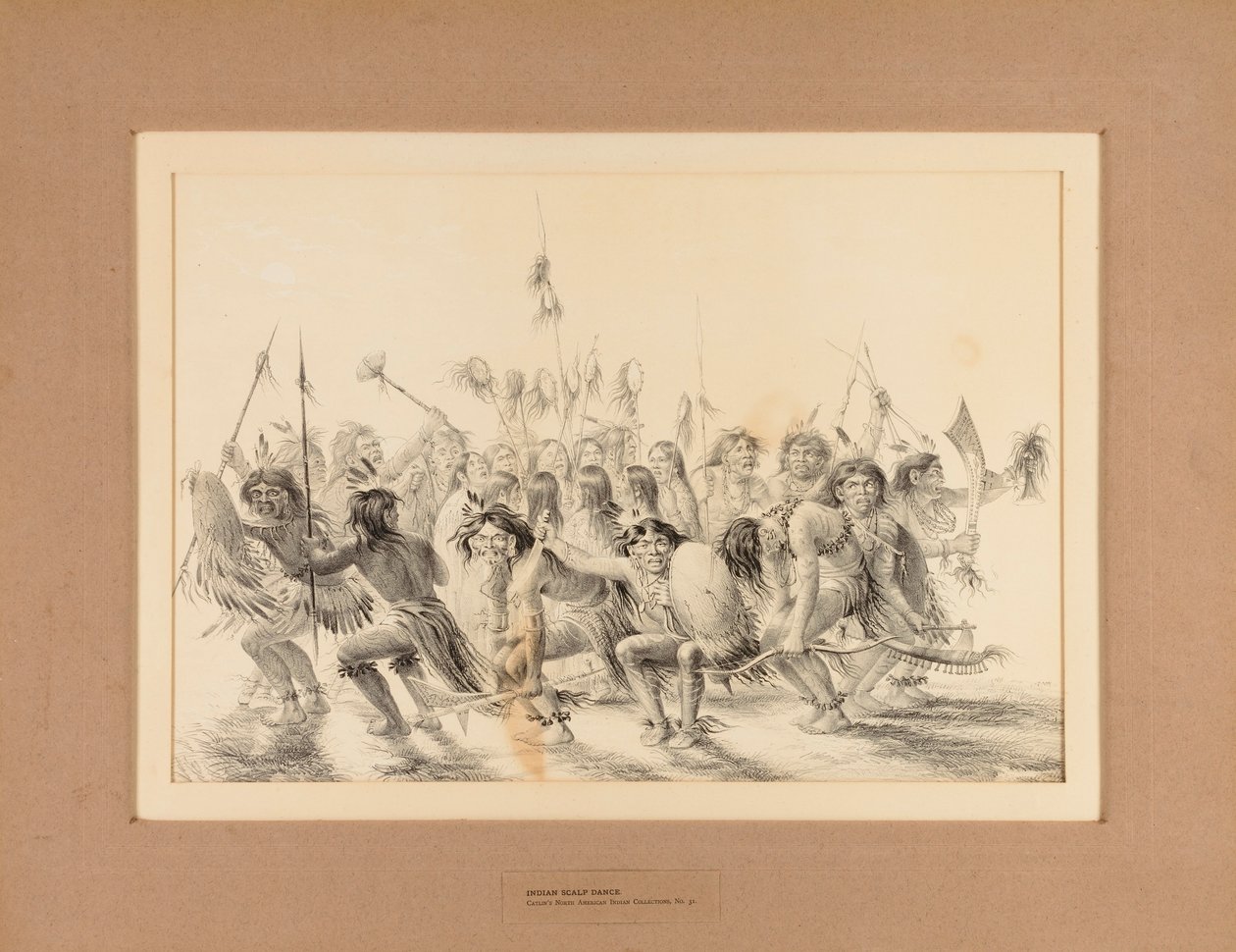 Indisk skalpdans - nr. 31 av George Catlin