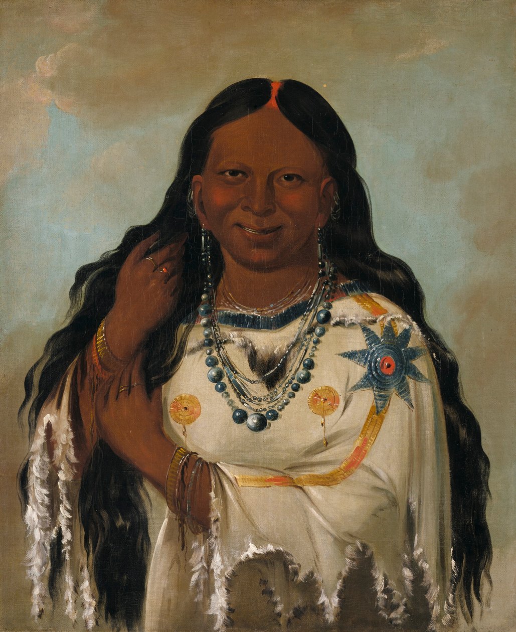 Kay-a-gís-gis, en ung kvinna av George Catlin