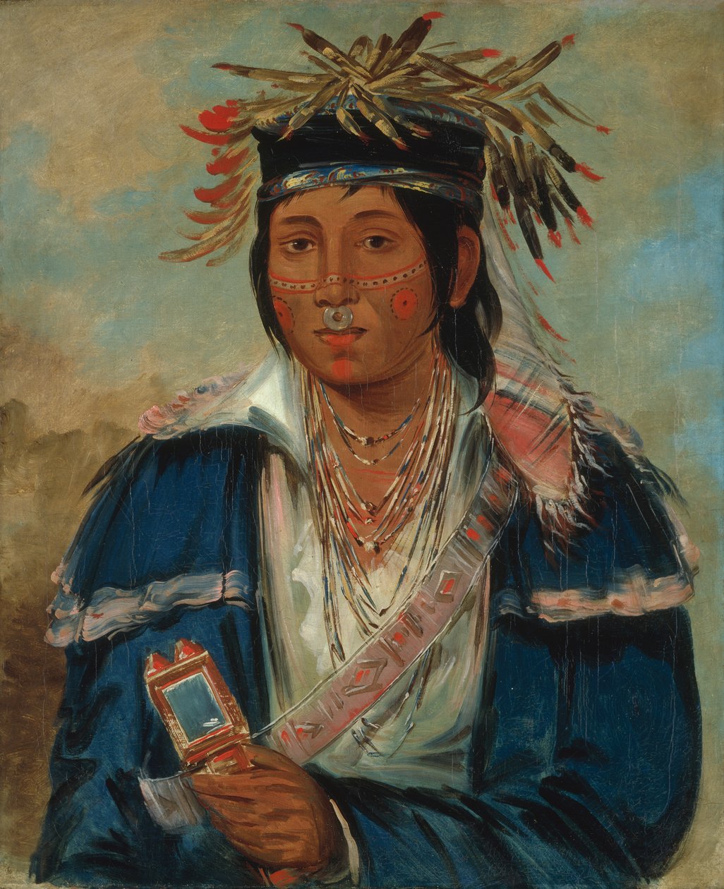 Kee-mo-rá-nia, icke-engelska, till Dandy, av George Catlin