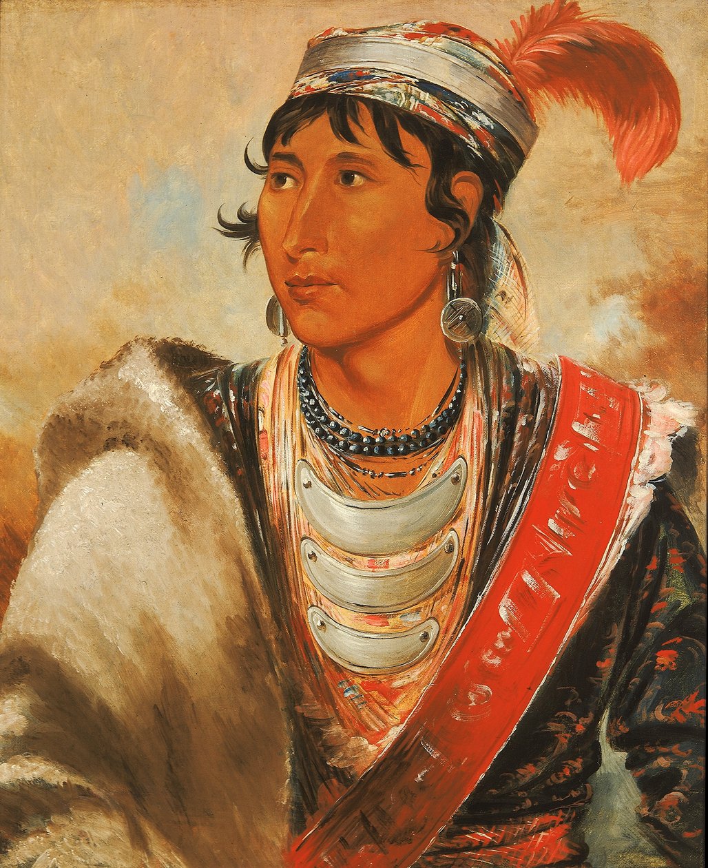 Láh-shee, The Licker, kallad "Creek Billy" av George Catlin