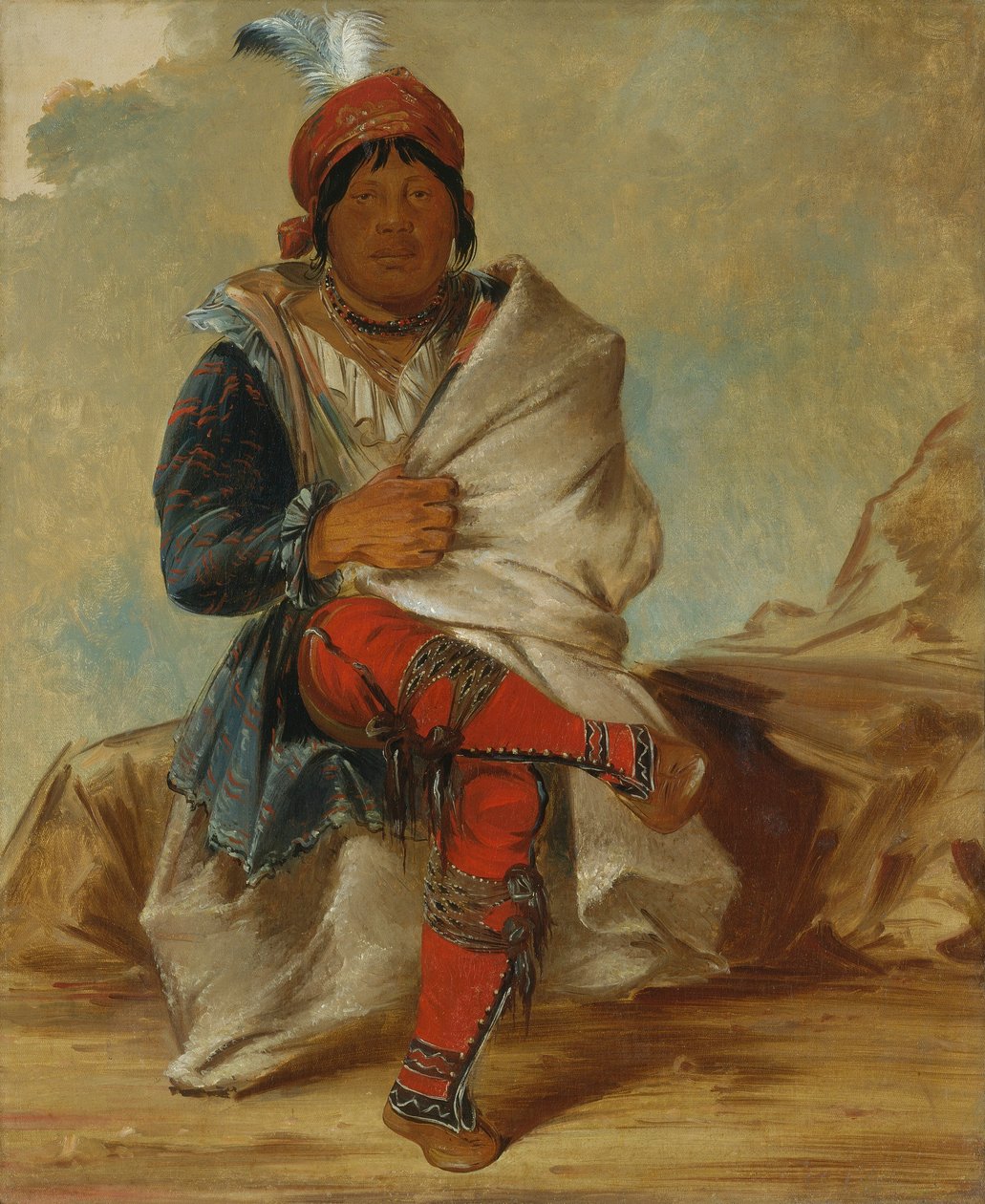 Mick-e-no-páh, stammens hövding av George Catlin