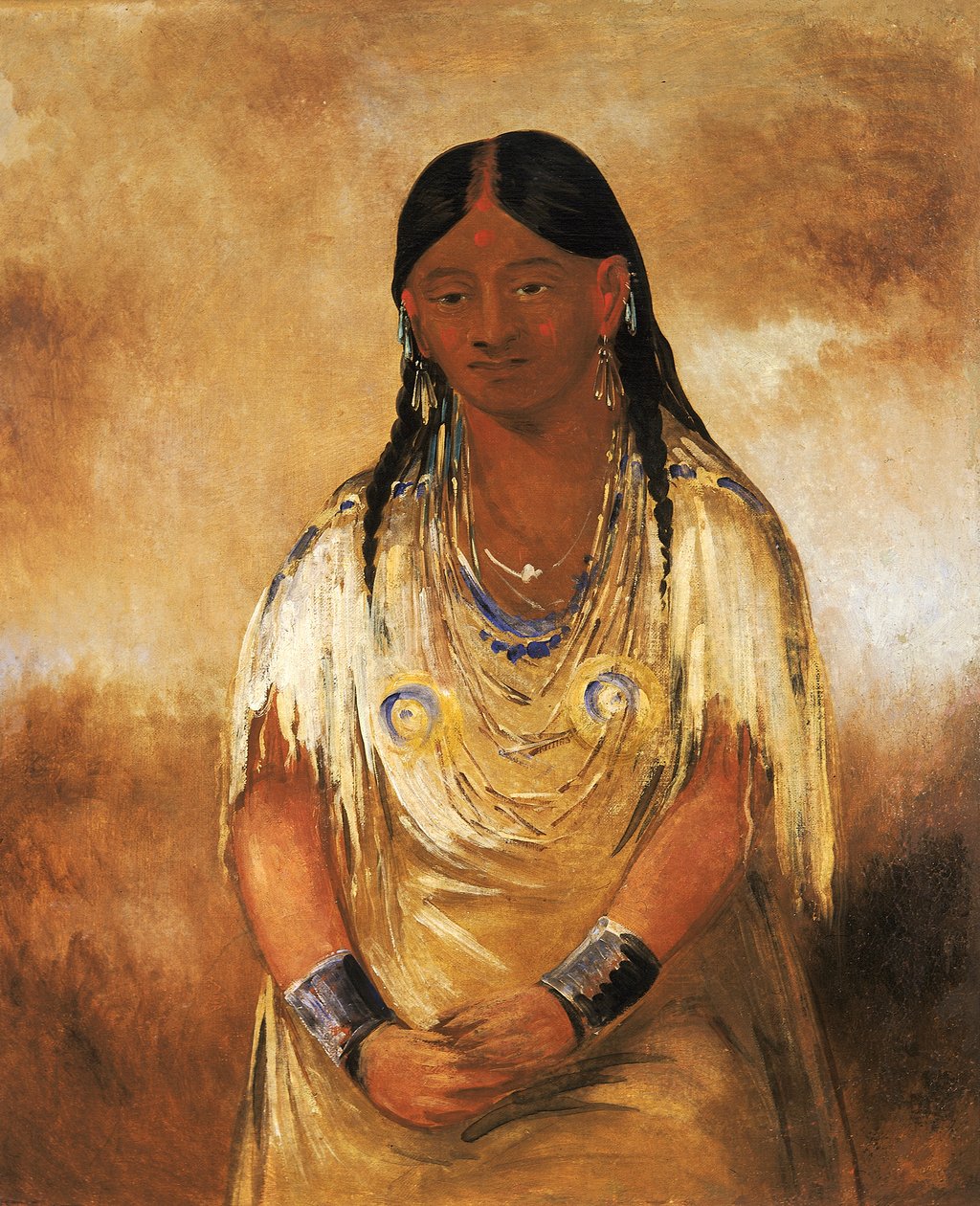 Mún-ne-o-ye, en kvinna, 1832. av George Catlin