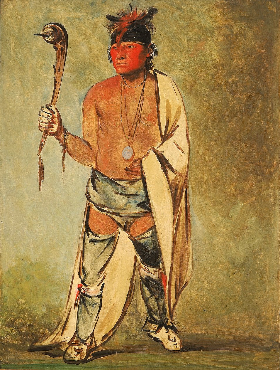 Naugh-háigh-hee-kaw, han som fuktar träet av George Catlin