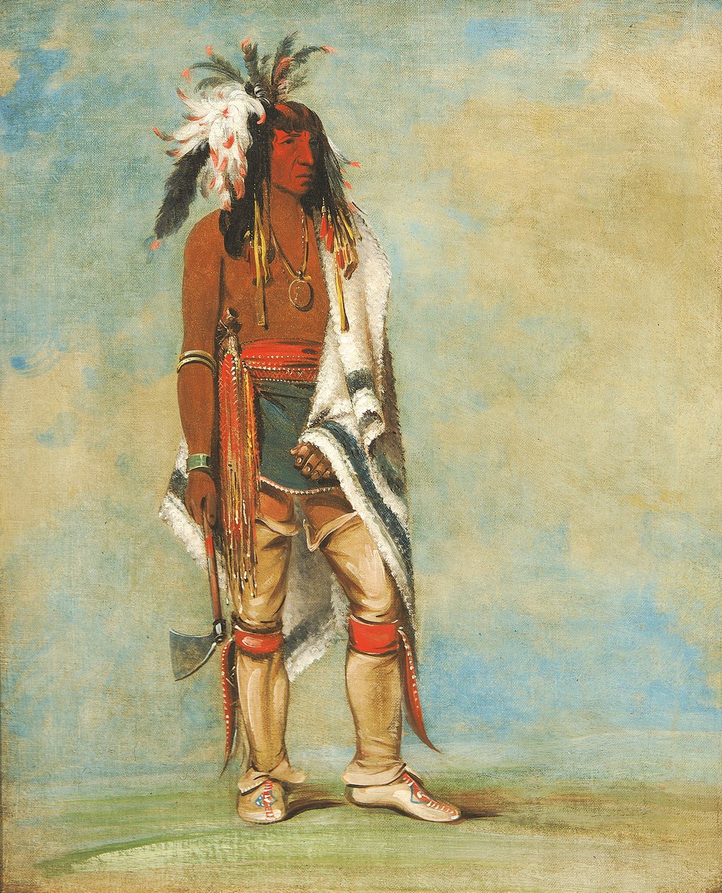 Nót-to-way, en hövding, 1835-1836. av George Catlin