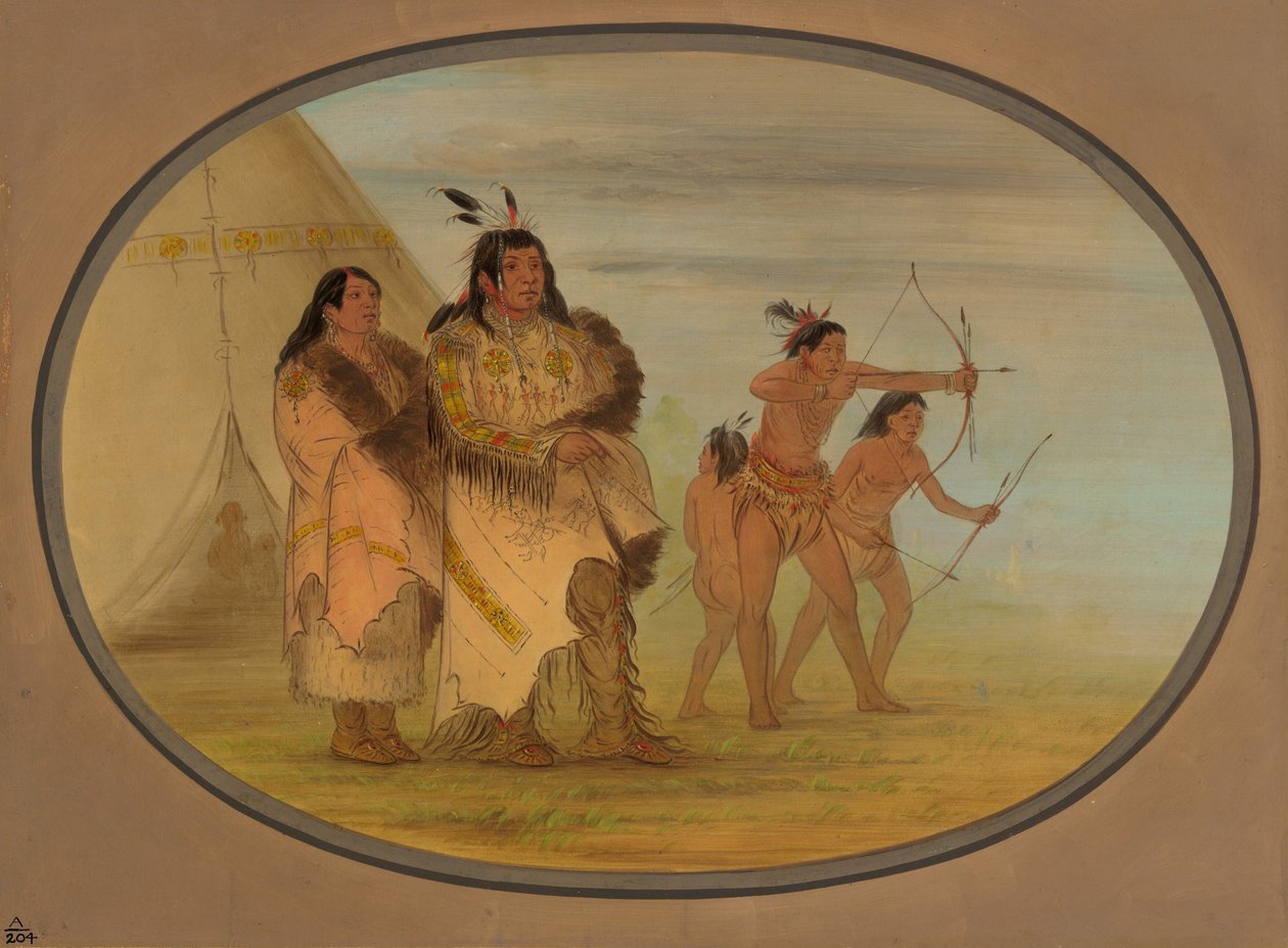 Ojibbeway Indians, 18611869. av George Catlin