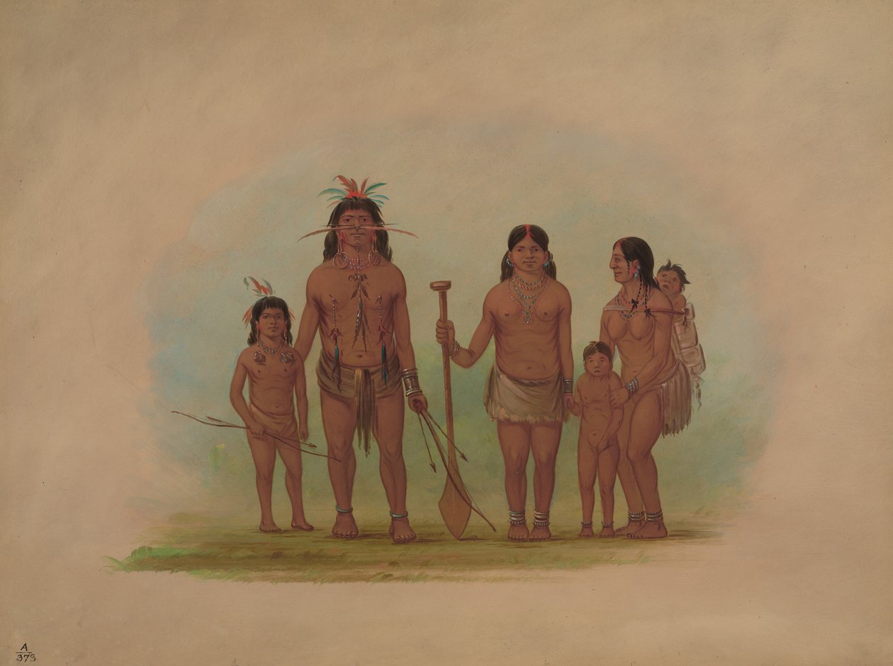 Orejona chef och familj, 18541869. av George Catlin