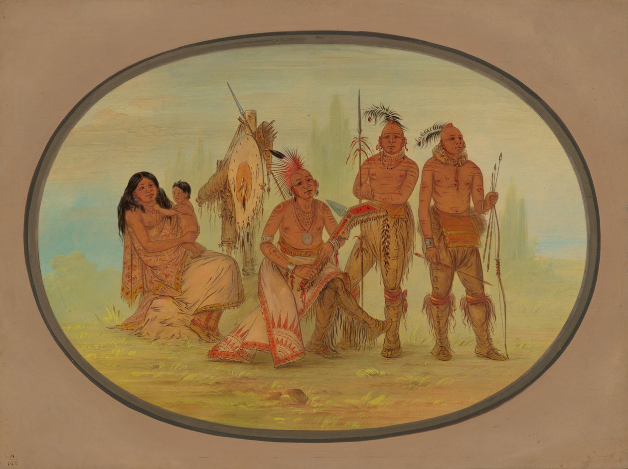 Osage-indianer, 18611869. av George Catlin