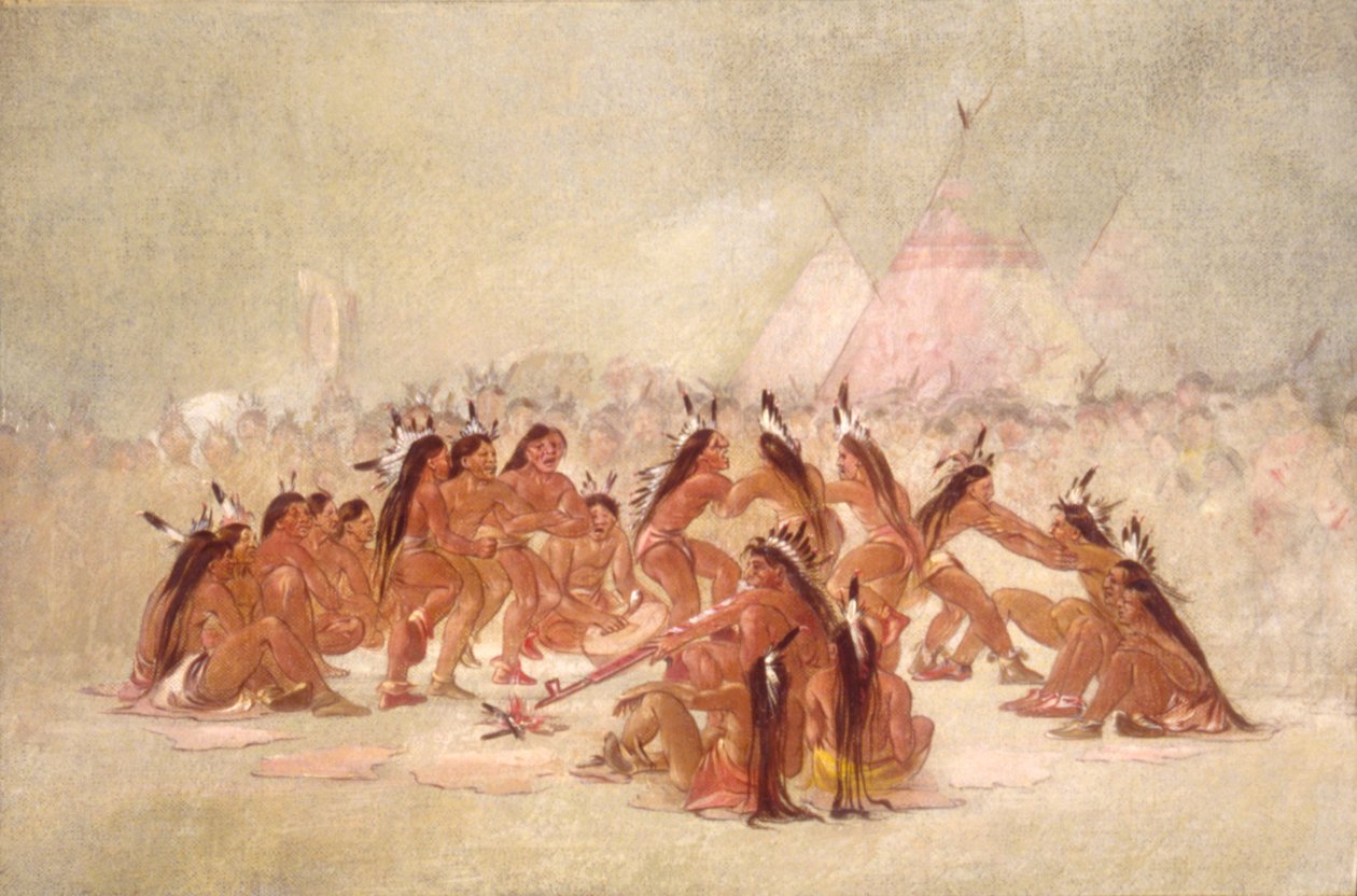 Pipdans, Assiniboine av George Catlin