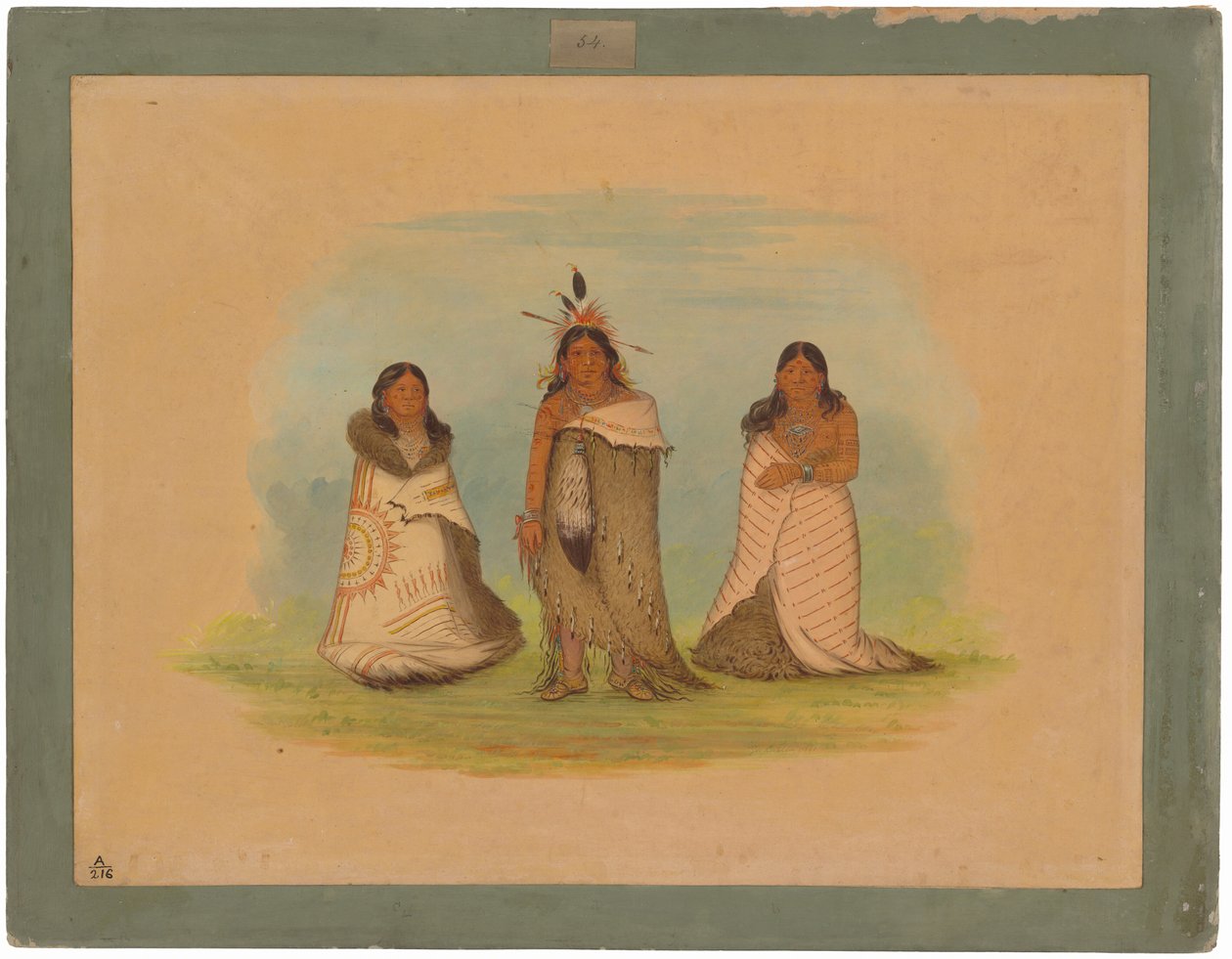 Puncah-indianer av George Catlin