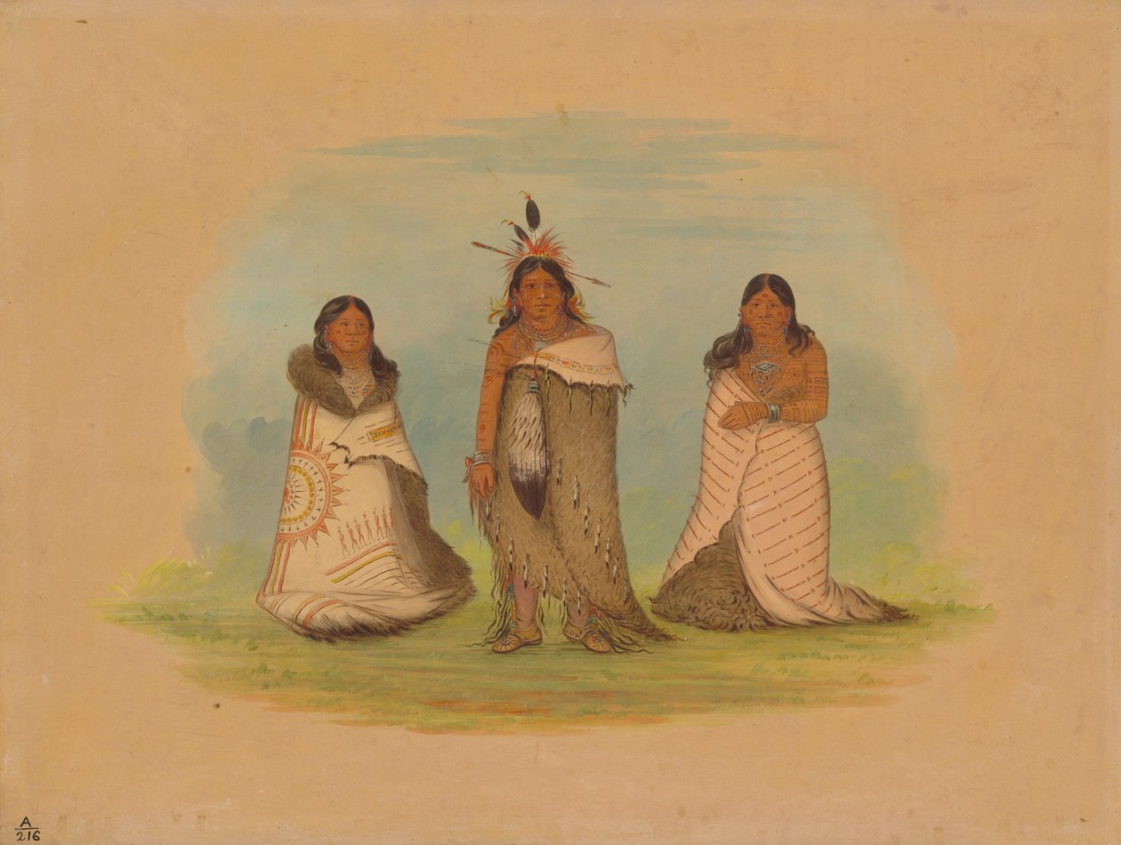 Puncah-indianer, 1861. av George Catlin