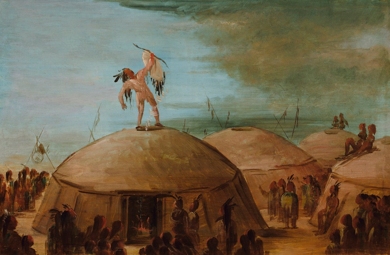 Regnmakeri bland mandanfolket av George Catlin