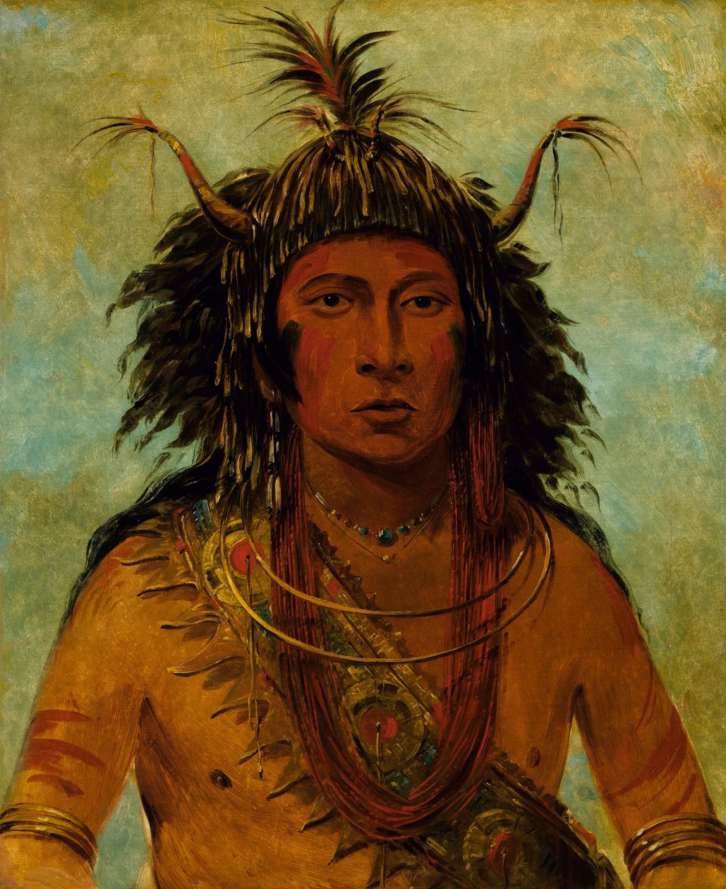 Say-say-gon, hagelstorm, krigshövding av George Catlin