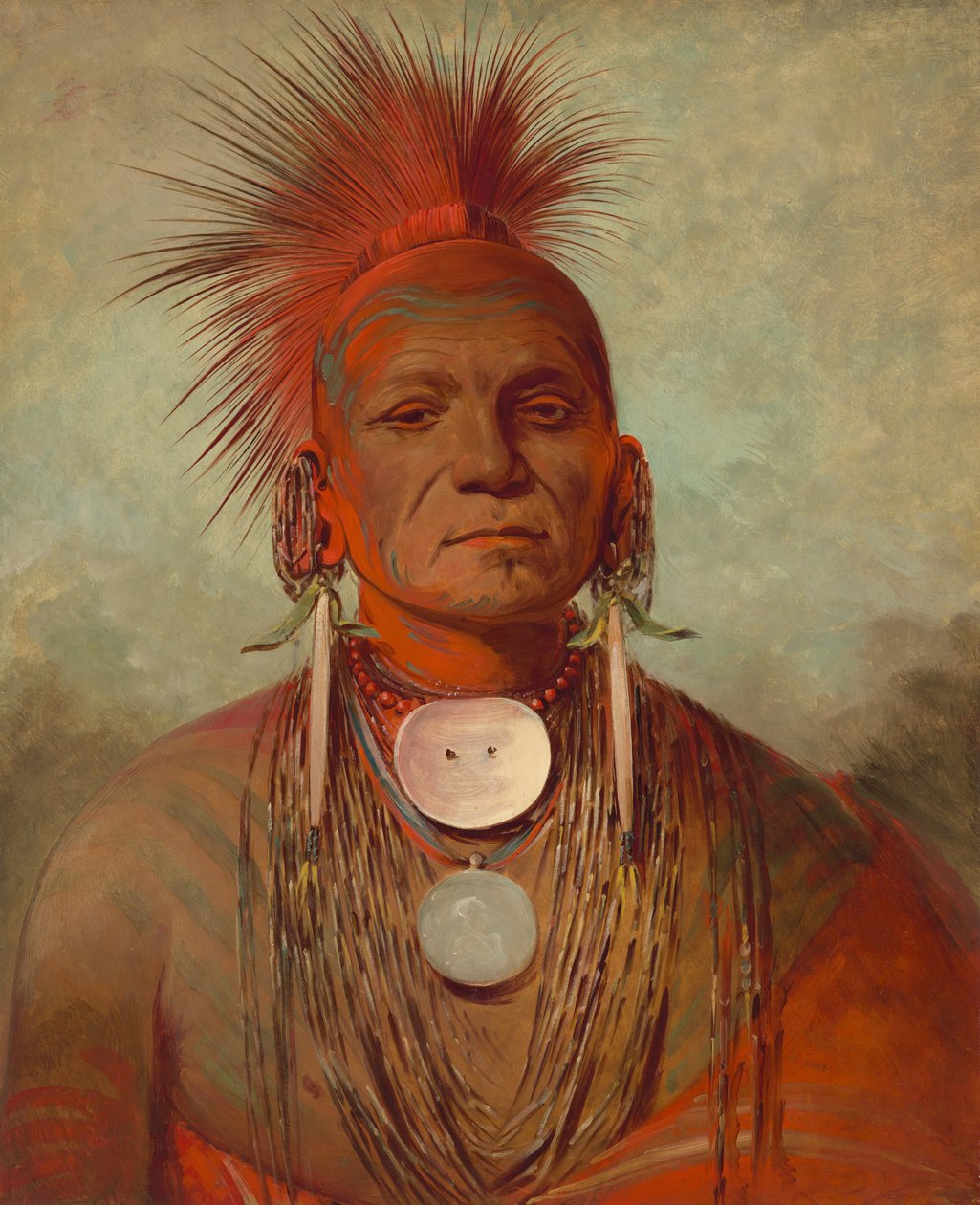 See-non-ty-a, en Iowa Medicine Man, 18441845. av George Catlin
