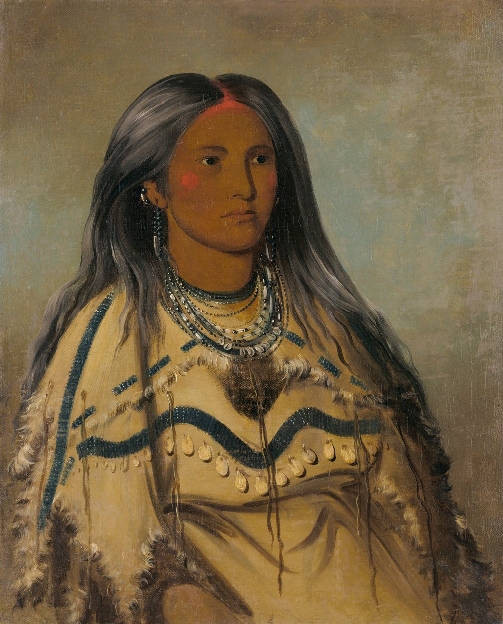 Sha-ko-ka-ka, Mint, den vackra flickan av George Catlin