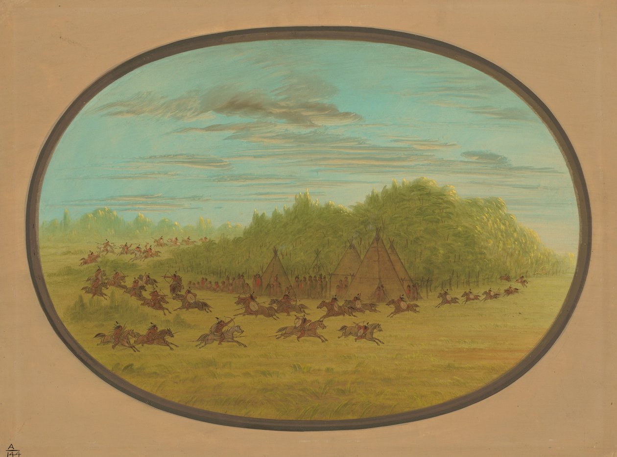 Camanchees skenkamp, 18611869. av George Catlin