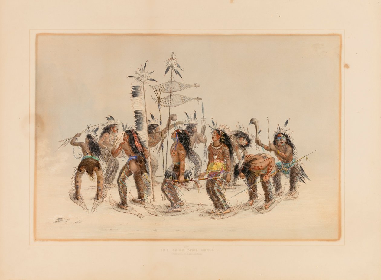 Snöskodans - nr 14 av George Catlin