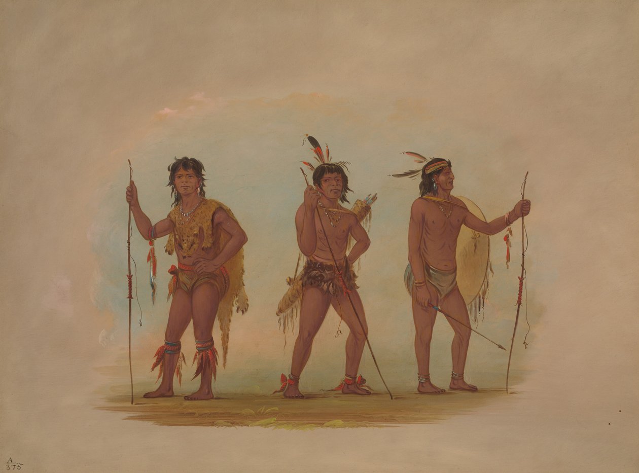 Tre temamän, av George Catlin