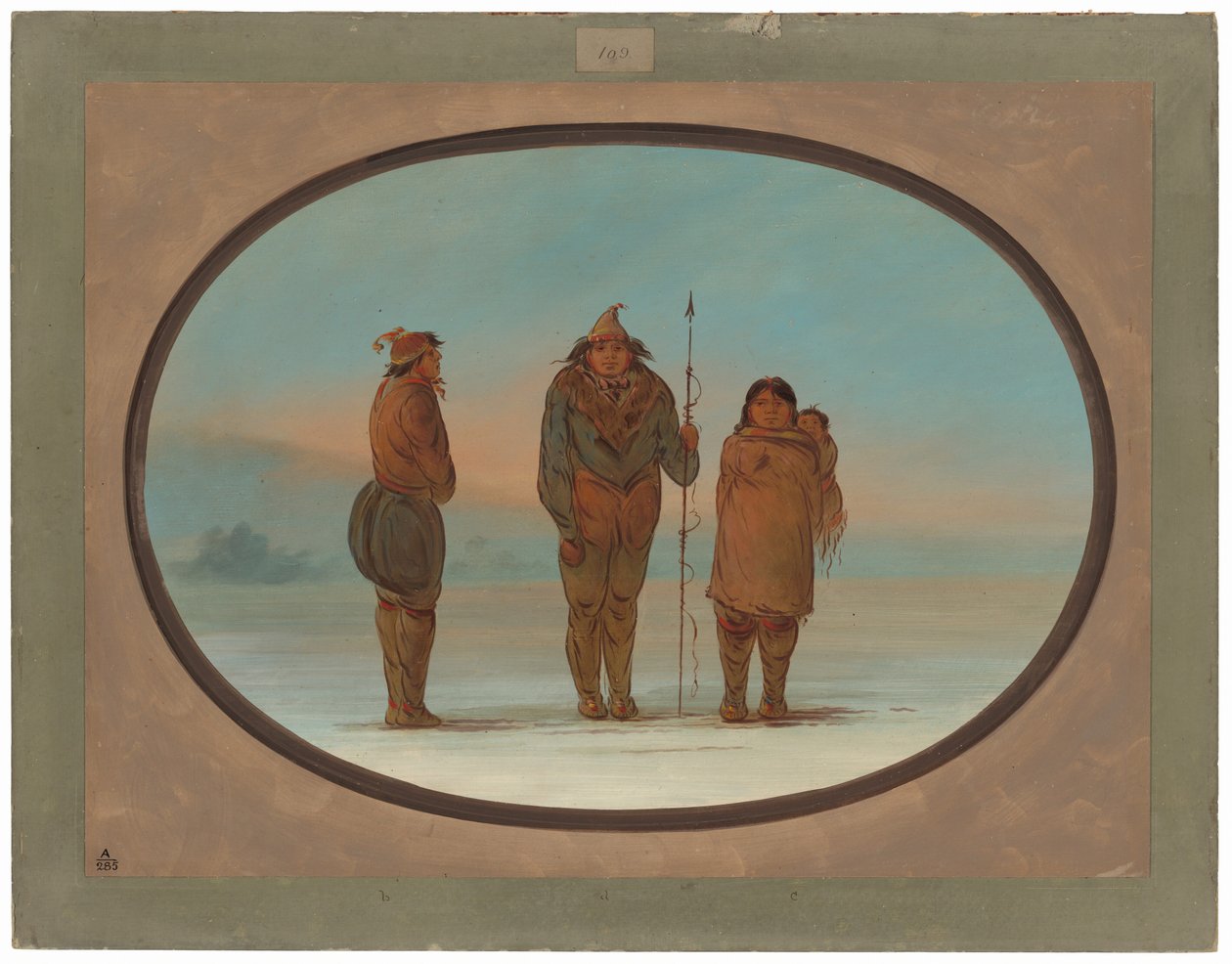 Tre eskimåer av George Catlin