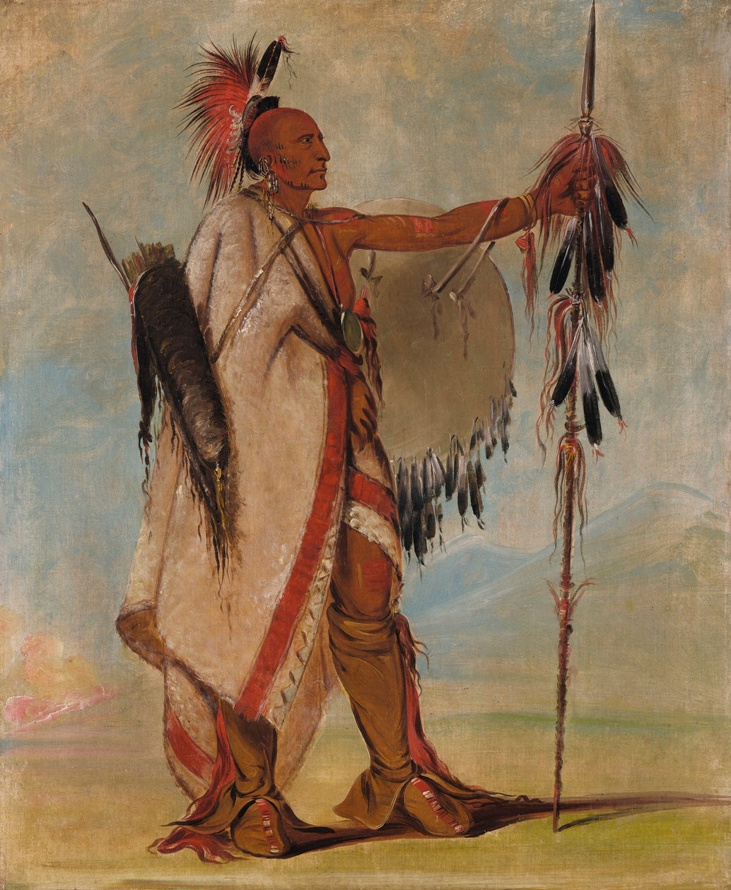 Tál-lee, en krigare av rang av George Catlin