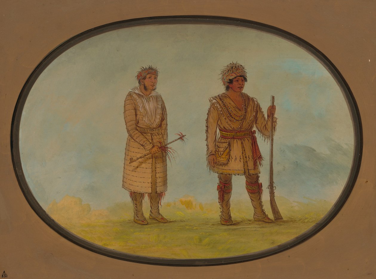 Två Cherokee Chiefs, 18611869. av George Catlin