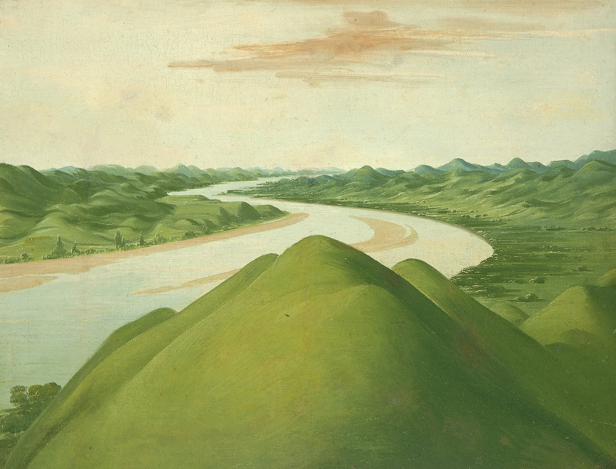 Utsikt i "Cross Timbers", Texas av George Catlin