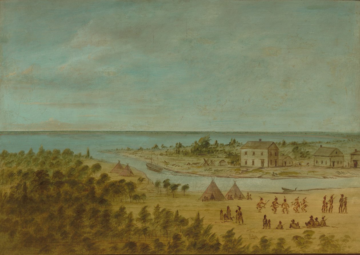 Utsikt över Chicago 1837, 18611869. av George Catlin